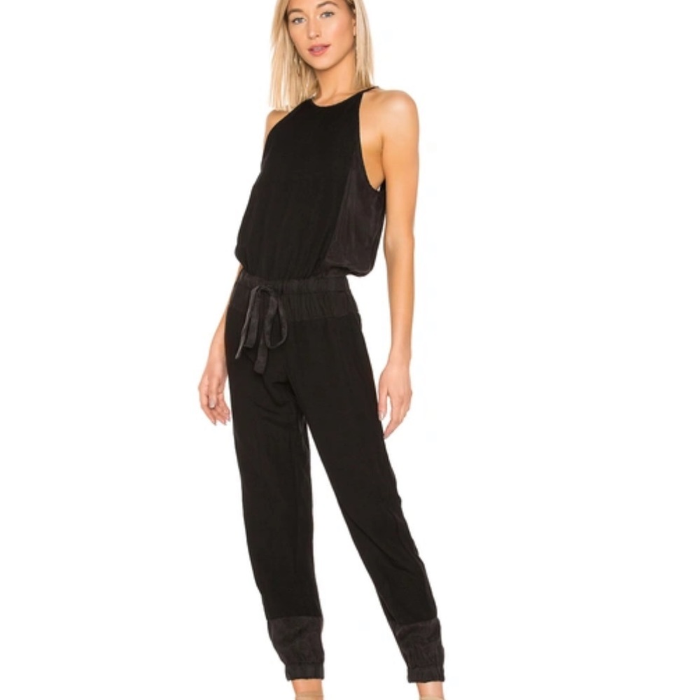 NWT Young Fabulous and Broke Diego Jumpsuit Washed Black
